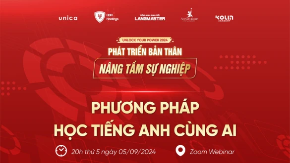 Langmaster Unlock Your Power 2024: Webinar "Phương pháp học tiếng Anh bằng AI"