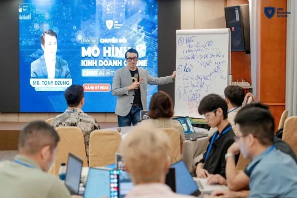 Khóa học “Chuyển đổi mô hình Kinh doanh Online cùng AI” trong hai ngày 12 – 13/04 tại TP. Hồ Chí Minh