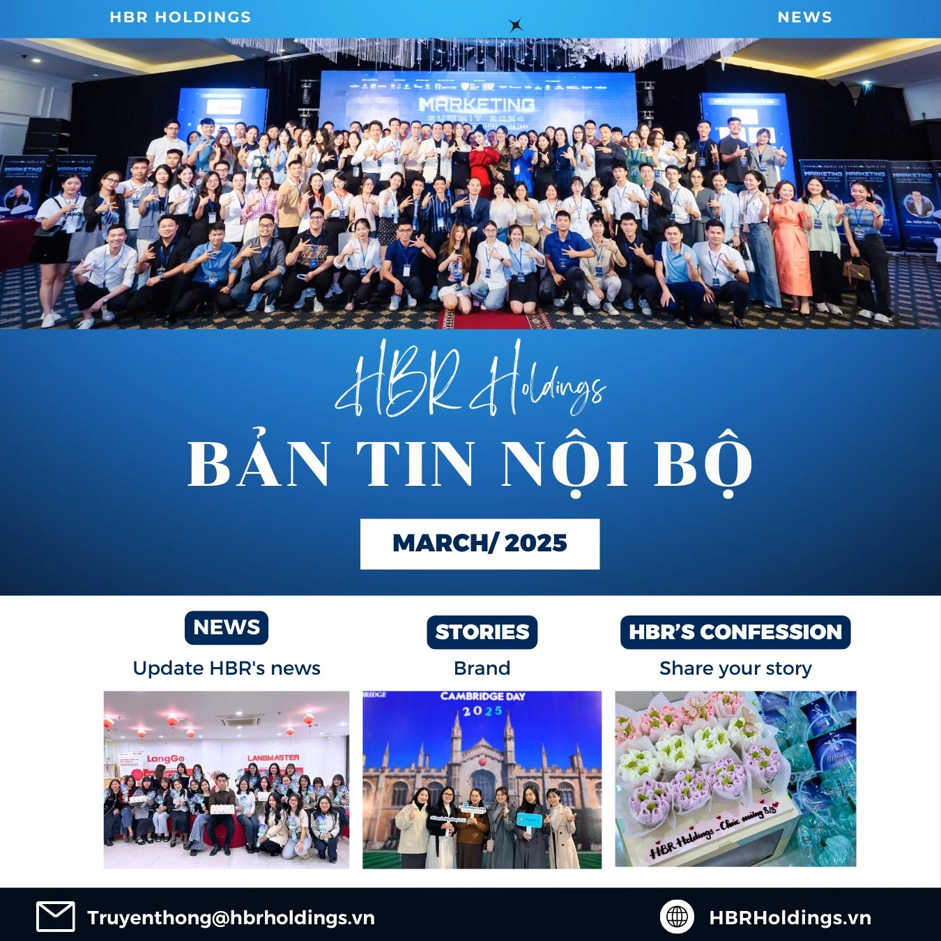 BẢN TIN NỘI BỘ HBR HOLDINGS THÁNG 03/2025